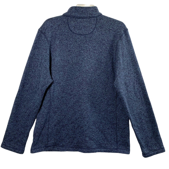 Woolrich Pullover Mens Large Blue 1/4 Zip Sweater Jacket Long Sleeve - Picture 2 of 8